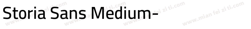 Storia Sans Medium字体转换